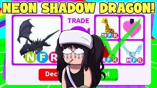 OMG OMG  i traded MY MEGA NEON shadow DRAGON AWAY (ROBLOX ADOPT ME)