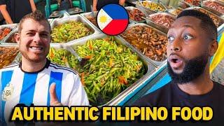 American Trying Authentic Filipino Food (Carienderia)