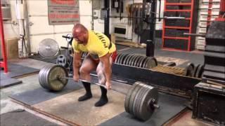 Eric Lilliebridge- Deadlift Training up to 395kgs/870lbs