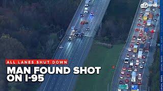 Man found shot on I-95 North in Prince George's County; all lanes shut down