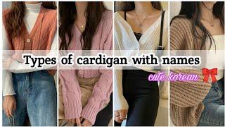 Types of cardigans with names • Korean cardigans • STYLE POINT