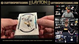 2024 Panini National Treasures Collegiate Football Hobby 4 Box Case Break #8