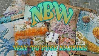 QUICK MAKES - A NEW WAY TO FUSE NAPKINS - TUTORIAL QUICK & EASY!