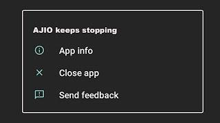 How To Fix AJIO Online Shopping App Keeps Stopping problem Solution in Android Phone