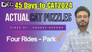 4 Rides - Entertainment Park | Scheduling based DILR Puzzle for CAT