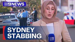 Man in police custody after fatal Western Sydney stabbing | 9 News Australia