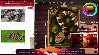 SketchClub JR ART LAB -: Eastern Milk Snake - (Realistic Paint Studio)
