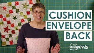 How to make a cushion envelope back without raw edges!