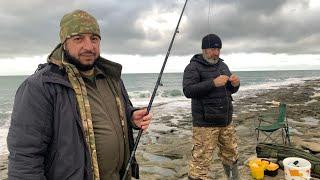 Рыбалка на берегу Седого Каспия. Ffishing on the shore of the Gray Caspian