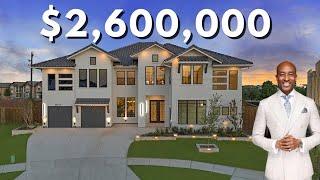 $2,600,000 LUXURY HOME TOUR in Frisco, TX  Over 6,000 Sq  Ft  of Stunning High End Finishes!