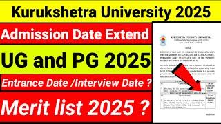 kurukshetra University admission 2025|kuk university ug/pg admission 2025|Kuk University admission|
