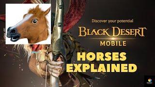 Black Desert Mobile - WILD HORSES EXPLAINED!