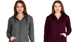 winter jacket for girls | Women's Cotton Hoodies | fashionbazaar