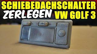 VW GOLF 3 SCHIEBEDACHSCHALTER (2) ZERLEGEN TUTORIAL / ANLEITUNG