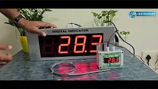 Temperature Alarm Monitor TAM 1 with Jumbo Display for Industries | Instrukart