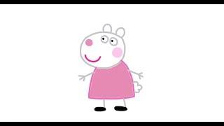 Itsy Artist - How To Draw Suzie Sheep From Peppa Pig Episodes In Full