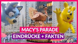 Macy's Thanksgiving Day Parade 2024 ️ 10 Fakten & Eindrücke + PREMIERE!