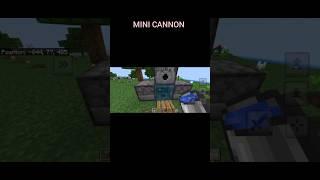 Mini cannon| Minecraft #minecraft #minicannon