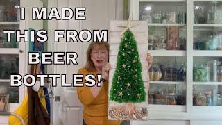 How to Make a Glass Christmas Tree! Glass & Resin Art Coastal Christmas Tree # Naked Fusion Resin