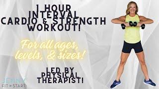 1-hour INTERVAL WORKOUT for all ages, levels, & sizes!