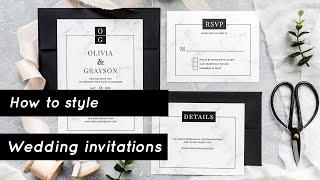 How to Style Wedding Invitations Tutorial