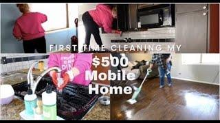 Mobile Home Clean With Me|$500 Mobile Home|First Time Cleaning|Mobile Home Living