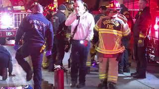 Houston Fire Rescue Woman Trapped Under Car