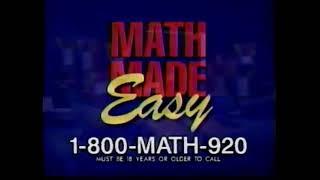 Math Made Easy Ad (1997)