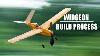 Free flight rubber powered plane | Widgeon full build process