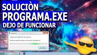  Como solucionar | PROGRAMA.EXE DEJO DE FUNCIONAR| varias maneras |2023 FUNCIONA 100%|