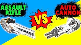 Auto Cannon VS Assault Rifle (Repeater) | Armor Attack Gameplay