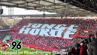 1. FC Köln vs. Hannover 96 | Choreos, große PYROSHOW, rote Karte & 4 Tore bei packendem Topspiel