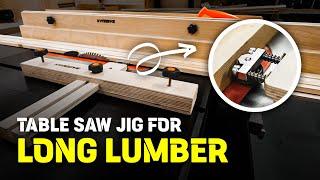 Table Saw Jig Making for Curved Long Lumber │ DIY