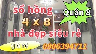 (Quận 8 )phun nội thấtDT4x8 một trệt1 lầu 2p2wc shr khu dân cư ổn định hẽm 3m0906394711