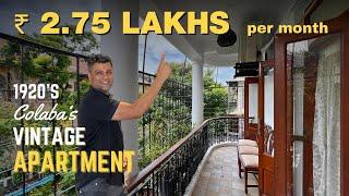 3 Bedroom Vintage Apartment For Rent in Colaba | Mumbai Property Tour