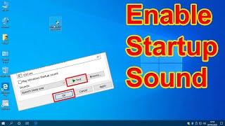 ️How to Enable Windows 10 startup sound - 2021