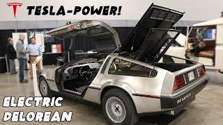 Tesla-Powered Electric DeLorean