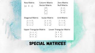 Linear algebra: Special matrix properties