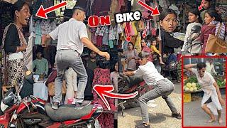 Crazy Dance on Bike||Lungi Faaddancein Public|Non-StopComedy in Public|Public reaction Prank