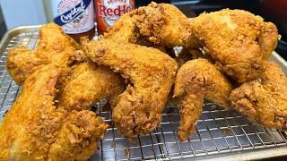 The Fried Chicken Wing Secrets No One Tells You! CRUNCHY Mustard Fried Chicken