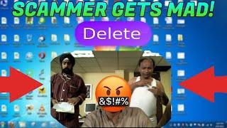 SCAMMER ANGRY AFTER I WIPE 2 OF HIS COMPUTERS!