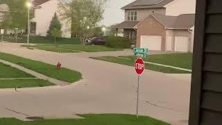 (5/7/23) Severe thunderstorm with 70 mph winds and golf ball sized hail w/ sirens!