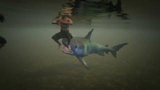 Grand Theft Auto V Playing as a Tiger Shark! (Ps4 Gameplay 1080p HD)