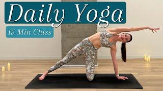15 Min FULL BODY Yoga - Guided Class for All Levels