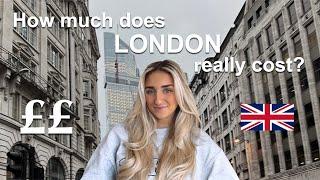 What I spend in a month as a 22 year old living in LONDON (2023)