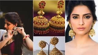 Celebrities Show How To Style Jhumkas With Saree