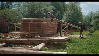 Building Smoke Sauna with Hand Tools / Mustajõe suitsusauna ehitamine