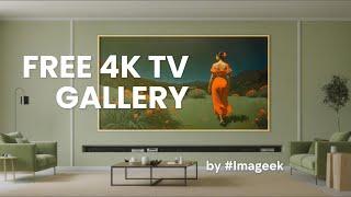 "Meadow Moon walk" impressionism painting - Free 4K TV Frame ART Gallery Screensaver  16:9