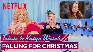 Drag Queens Trixie Mattel & Katya React to Falling For Christmas | I Like to Watch | Netflix