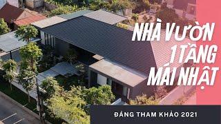 Nhà một tầng giữa khu vườn kiểu Nhật || Tham khảo